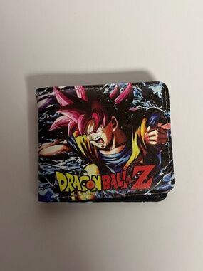 Dragonball Z Goku Beerus Fight Faux Leather Wallet Anime 90s Money Holder